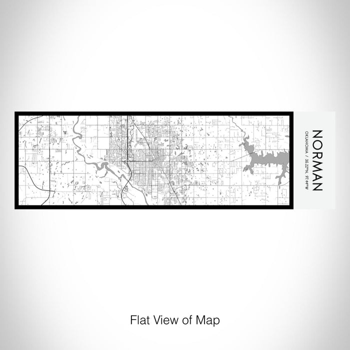 Rendered View of Norman Oklahoma Map on 10oz Stainless Steel Insulated Cup in Classic with Sliding Lid
