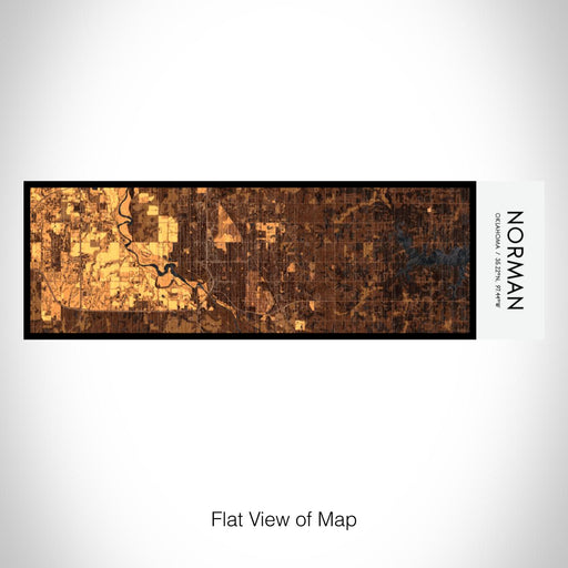 Rendered View of Norman Oklahoma Map on 10oz Stainless Steel Insulated Cup in Ember with Sliding Lid