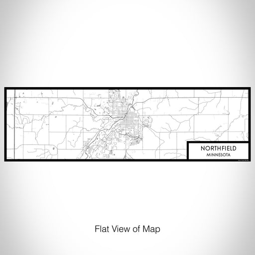 Flat View of Map Custom Northfield Minnesota Map Enamel Mug in Classic