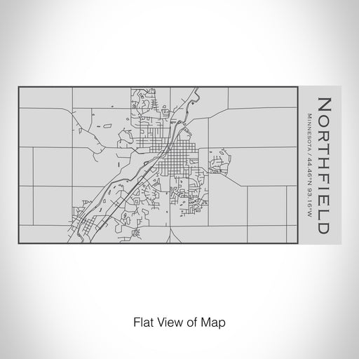 Rendered View of Northfield Minnesota Map on 17oz Stainless Steel Insulated Cola Bottle