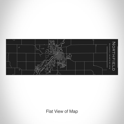 Rendered View of Northfield Minnesota Map on 10oz Stainless Steel Insulated Cup with Sliding Lid in Black