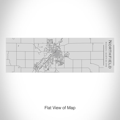 Rendered View of Northfield Minnesota Map on 10oz Stainless Steel Insulated Cup with Sipping Lid