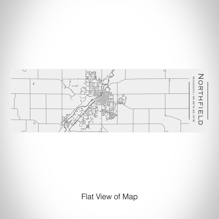 Rendered View of Northfield Minnesota Map on 10oz Stainless Steel Insulated Cup with Sliding Lid in White