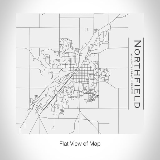 Rendered View of Northfield Minnesota Map on 17oz Stainless Steel Insulated Tumbler in White