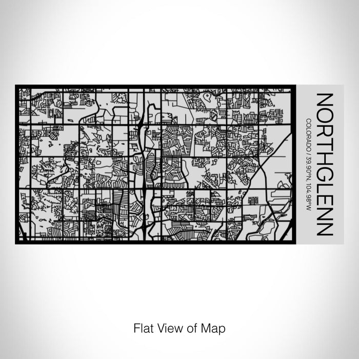 Rendered View of Northglenn Colorado Map on 17oz Stainless Steel Insulated Cola Bottle in Stainless