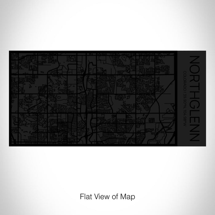 Rendered View of Northglenn Colorado Map on 17oz Stainless Steel Insulated Cola Bottle in Stainless in Matte Black