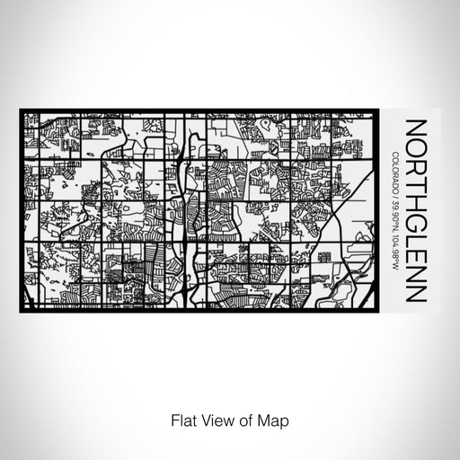 Rendered View of Northglenn Colorado Map on 17oz Stainless Steel Insulated Cola Bottle in Stainless in Matte White
