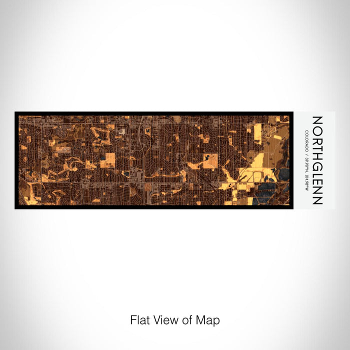 Rendered View of Northglenn Colorado Map on 10oz Stainless Steel Insulated Cup in Ember with Sliding Lid