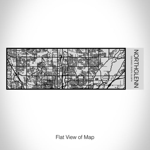 Rendered View of Northglenn Colorado Map on 10oz Stainless Steel Insulated Cup with Sipping Lid