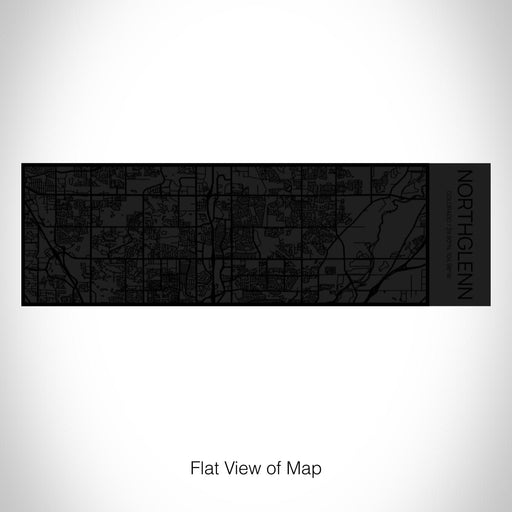 Rendered View of Northglenn Colorado Map on 10oz Stainless Steel Insulated Cup in Matte Black with Sliding Lid