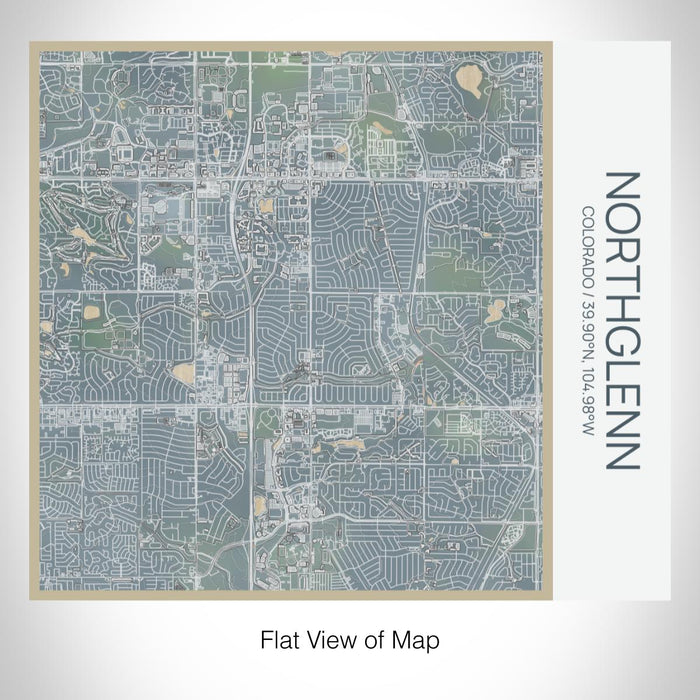 Rendered View of Northglenn Colorado Map on 17oz Stainless Steel Insulated Tumbler in Afternoon Map Style