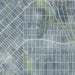 Northside Historic District Fort Worth Map Print in Afternoon Style Zoomed In Close Up Showing Details