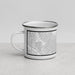 Left View Custom Northside Historic District Fort Worth Map Enamel Mug in Classic