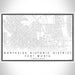Northside Historic District Fort Worth Map Print Landscape Orientation in Classic Style With Shaded Background