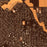 Northside Historic District Fort Worth Map Print in Ember Style Zoomed In Close Up Showing Details