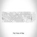 Rendered View of NorthSide Historic District Fort Worth Map Engraving on 10oz Stainless Steel Insulated Cup with Sliding Lid in White