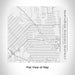 Rendered View of NorthSide Historic District Fort Worth Map Engraving on 17oz Stainless Steel Insulated Tumbler in White