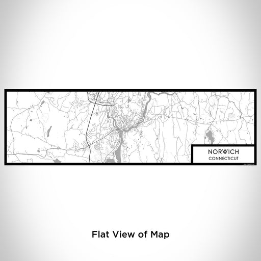 Flat View of Map Custom Norwich Connecticut Map Enamel Mug in Classic