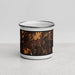 Front View Custom Norwich Connecticut Map Enamel Mug in Ember