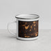Left View Custom Norwich Connecticut Map Enamel Mug in Ember