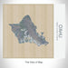 Rendered View of O'ahu Hawaii Map on 17oz Stainless Steel Insulated Tumbler in Afternoon Map Style