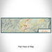 Flat View of Map Custom Oak Hill West Virginia Map Enamel Mug in Woodblock