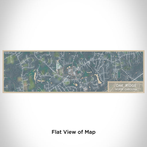 Flat View of Map Custom Oak Ridge North Carolina Map Enamel Mug in Afternoon