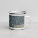 Right View Custom Oak Ridge North Carolina Map Enamel Mug in Afternoon