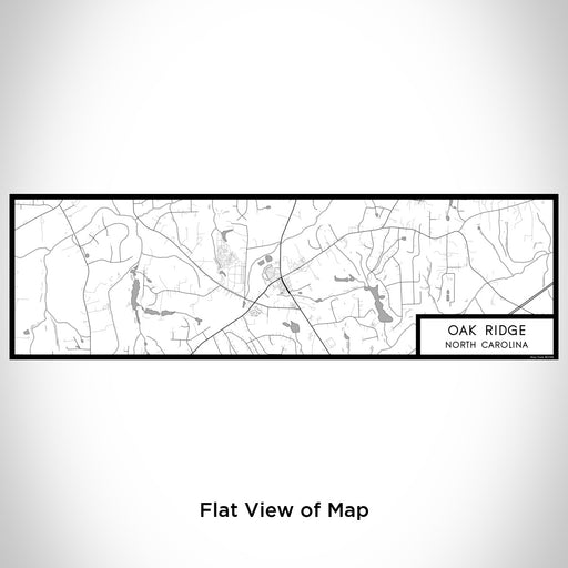 Flat View of Map Custom Oak Ridge North Carolina Map Enamel Mug in Classic