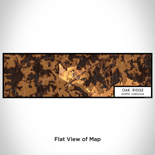 Flat View of Map Custom Oak Ridge North Carolina Map Enamel Mug in Ember