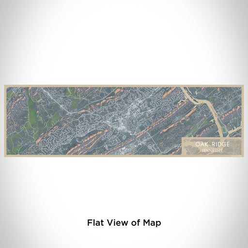 Flat View of Map Custom Oak Ridge Tennessee Map Enamel Mug in Afternoon
