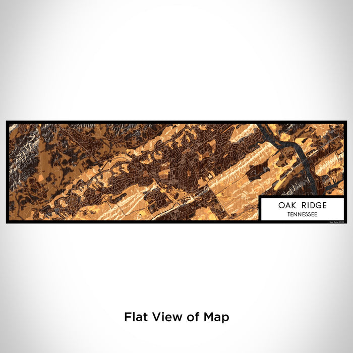 Flat View of Map Custom Oak Ridge Tennessee Map Enamel Mug in Ember