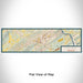 Flat View of Map Custom Oak Ridge Tennessee Map Enamel Mug in Woodblock