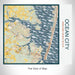 Rendered View of Ocean City Maryland Map on 17oz Stainless Steel Insulated Tumbler in Woodblock Map Style