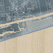 Ocean Isle Beach North Carolina Map Print in Afternoon Style Zoomed In Close Up Showing Details