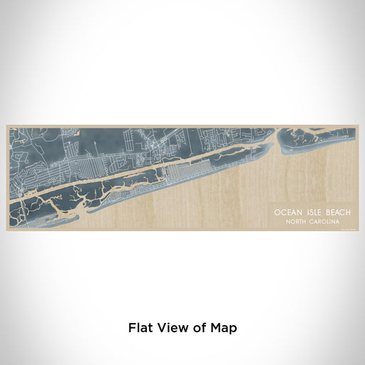 Flat View of Map Custom Ocean Isle Beach North Carolina Map Enamel Mug in Afternoon