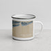 Right View Custom Ocean Isle Beach North Carolina Map Enamel Mug in Afternoon