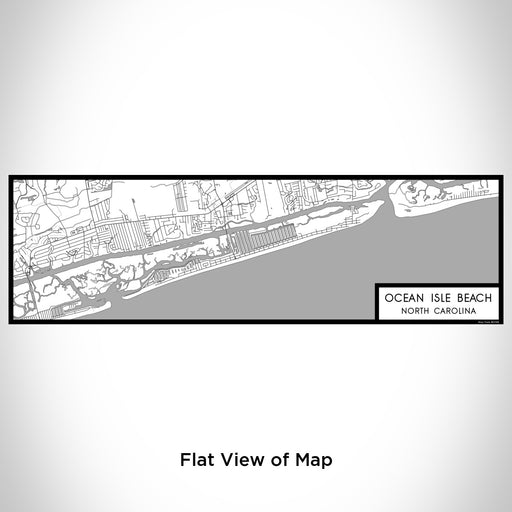 Flat View of Map Custom Ocean Isle Beach North Carolina Map Enamel Mug in Classic