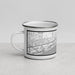 Left View Custom Ocean Isle Beach North Carolina Map Enamel Mug in Classic