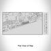 Rendered View of Ocean Isle Beach North Carolina Map Engraving on 17oz Stainless Steel Insulated Cola Bottle