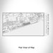 Rendered View of Ocean Isle Beach North Carolina Map Engraving on 17oz Stainless Steel Insulated Cola Bottle in White