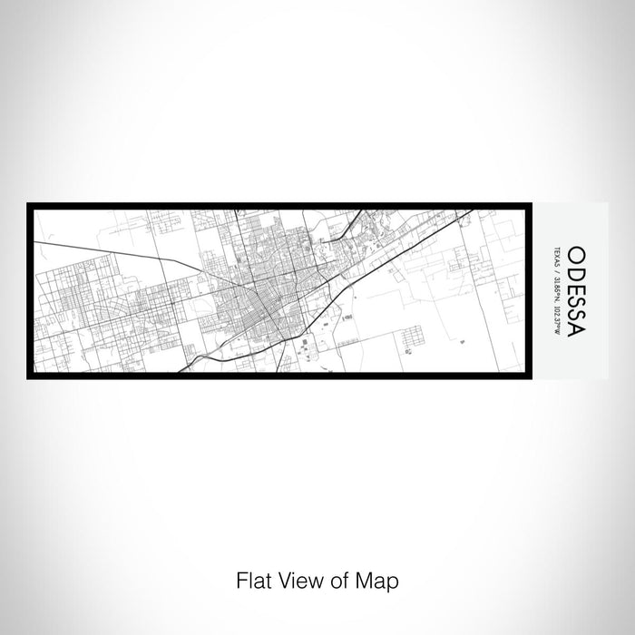 Rendered View of Odessa Texas Map on 10oz Stainless Steel Insulated Cup in Classic with Sliding Lid