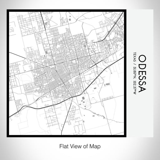 Rendered View of Odessa Texas Map on 17oz Stainless Steel Insulated Tumbler in Classic Map Style