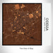 Rendered View of Odessa Texas Map on 17oz Stainless Steel Insulated Tumbler in Ember Map Style