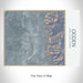 Rendered View of Ogden Utah Map on 20oz Stainless Steel Insulated Bottle with Bamboo Top with printed afternoon style map