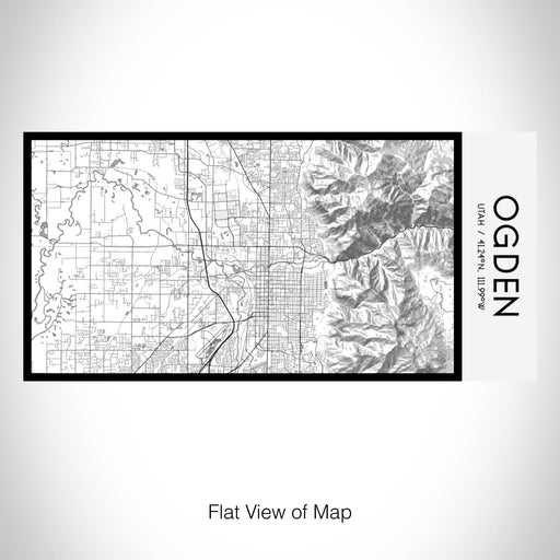 Rendered View of Ogden Utah Map on 17oz Stainless Steel Insulated Bottle with printed classic style map