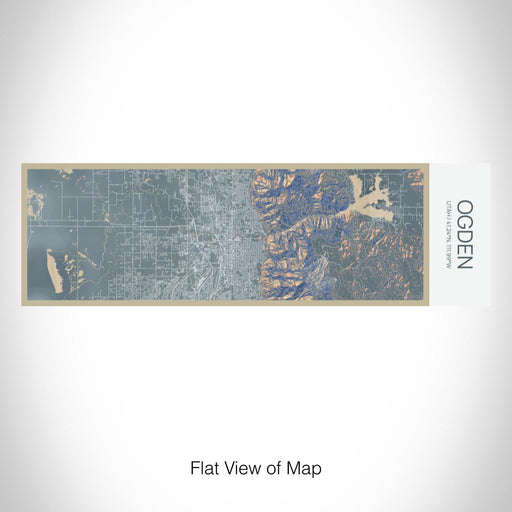 Rendered View of Ogden Utah Map on 10oz Stainless Steel Insulated Cup in Afternoon with Sliding Lid