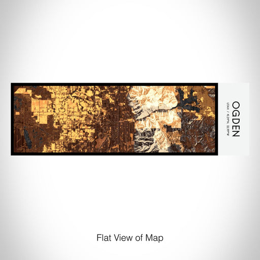 Rendered View of Ogden Utah Map on 10oz Stainless Steel Insulated Cup in Ember with Sliding Lid