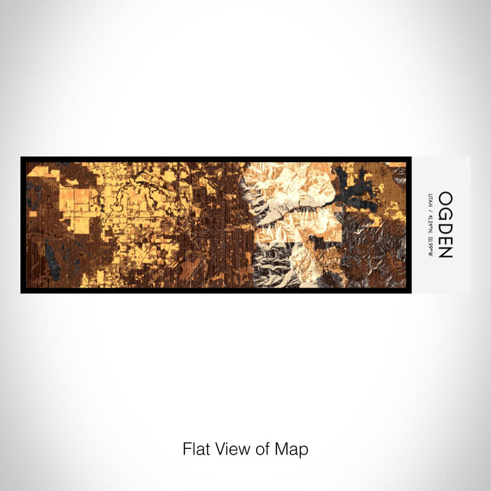 Rendered View of Ogden Utah Map on 10oz Stainless Steel Insulated Cup in Ember with Sliding Lid