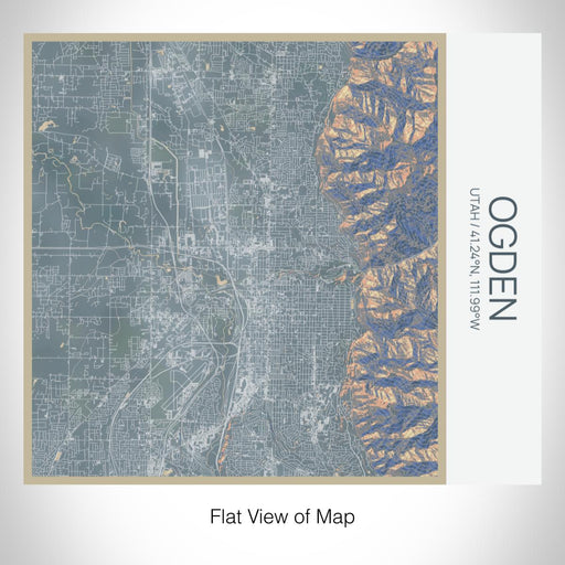 Rendered View of Ogden Utah Map on 17oz Stainless Steel Insulated Tumbler in Afternoon Map Style